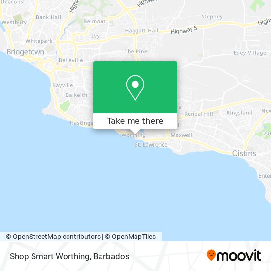 Shop Smart Worthing map