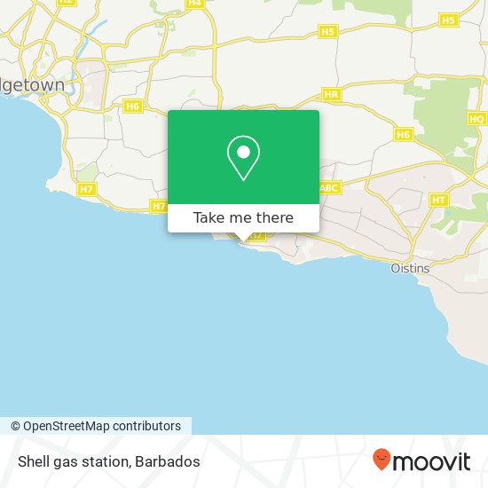 Shell gas station map