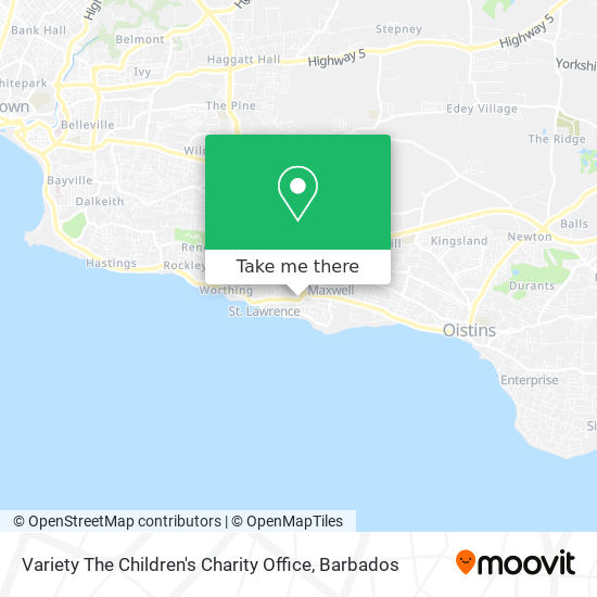 Variety The Children's Charity Office map