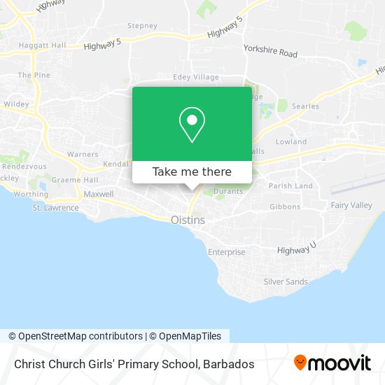 Christ Church Girls' Primary School map