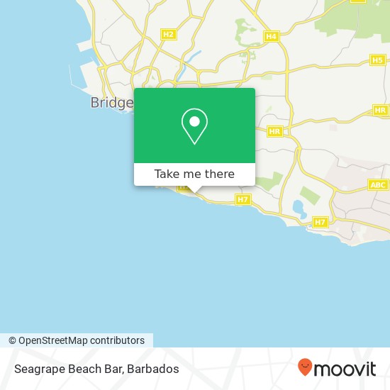 Seagrape Beach Bar map