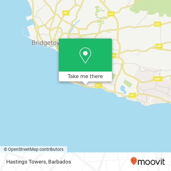 Hastings Towers map