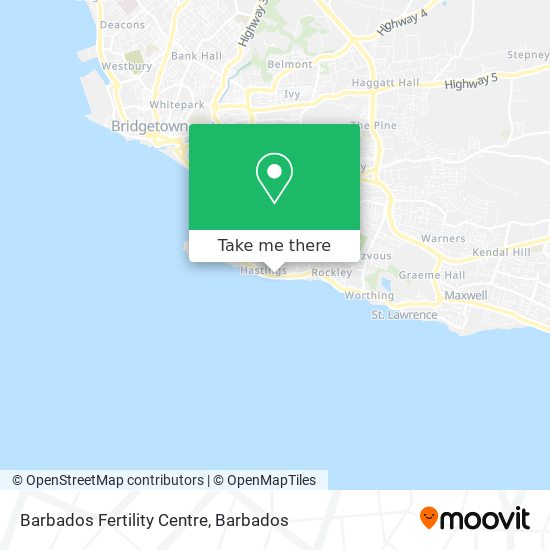 Barbados Fertility Centre map