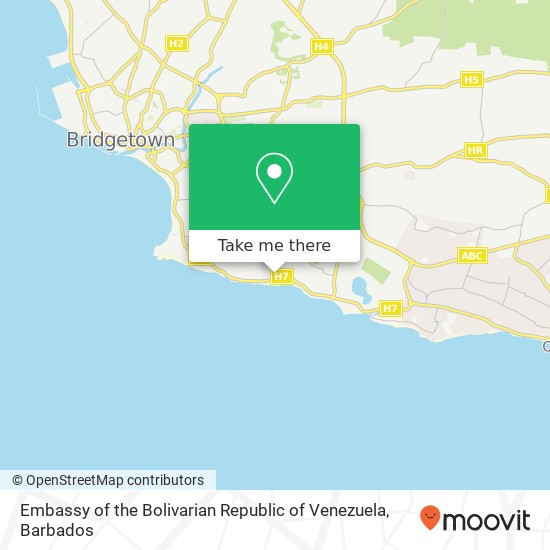 Embassy of the Bolivarian Republic of Venezuela map