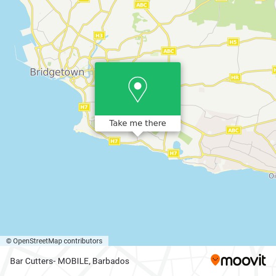 Bar Cutters- MOBILE map