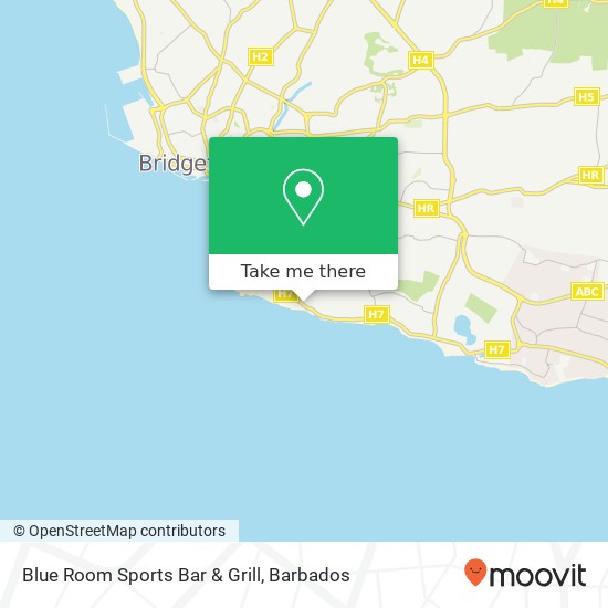 Blue Room Sports Bar & Grill map