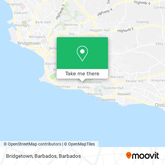 Bridgetown, Barbados map