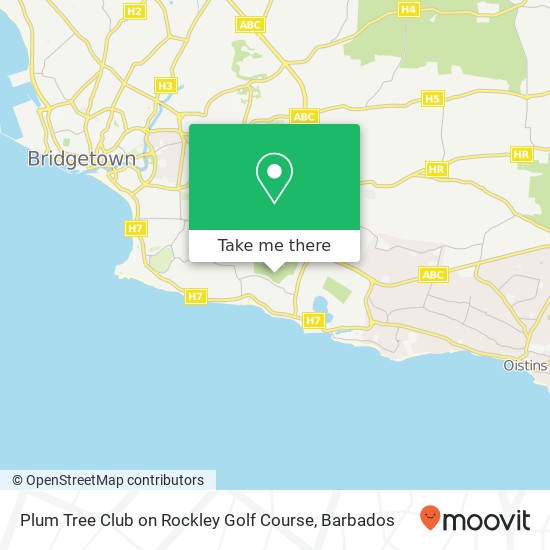 Plum Tree Club on Rockley Golf Course map