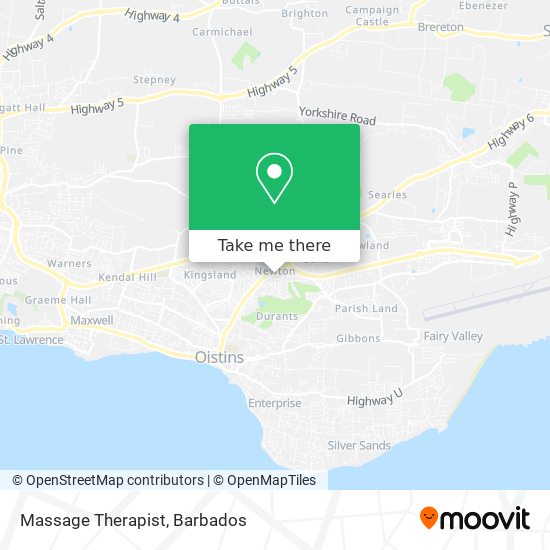 Massage Therapist map