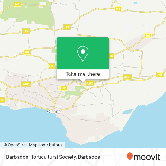 Barbados Horticultural Society map