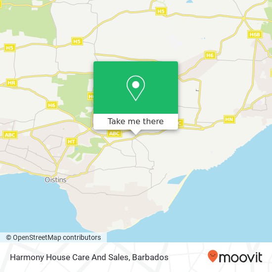 Harmony House Care And Sales map