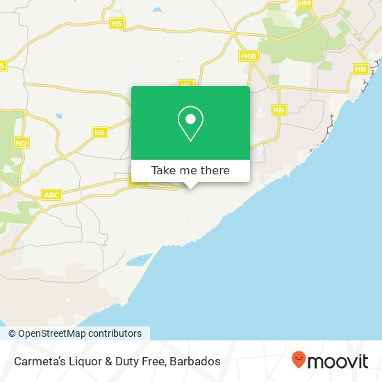 Carmeta’s Liquor & Duty Free map