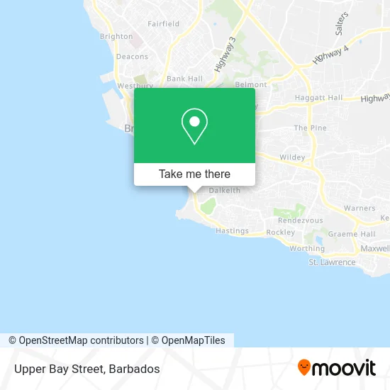 Upper Bay Street map