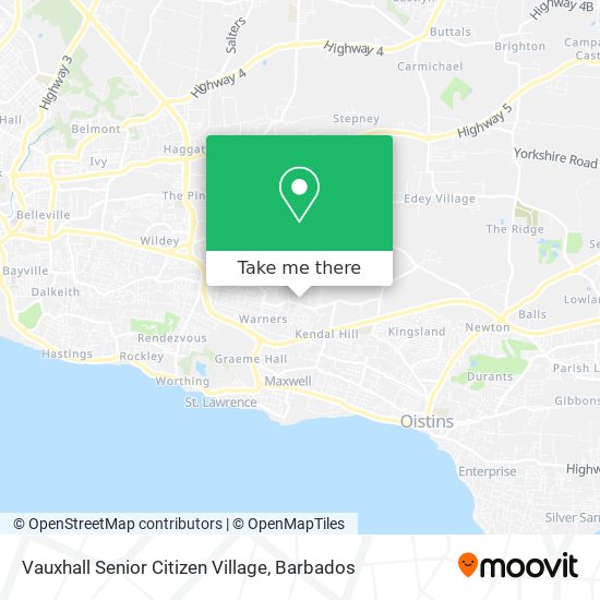 Vauxhall Senior Citizen Village map