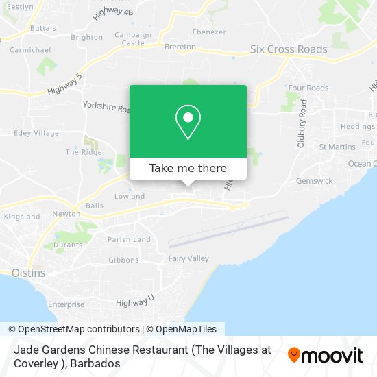 Jade Gardens Chinese Restaurant (The Villages at Coverley ) map