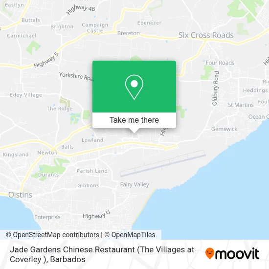 Jade Gardens Chinese Restaurant (The Villages at Coverley ) map