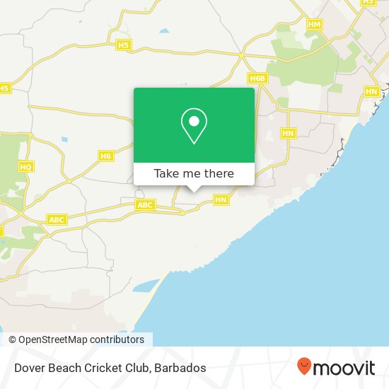 Dover Beach Cricket Club map