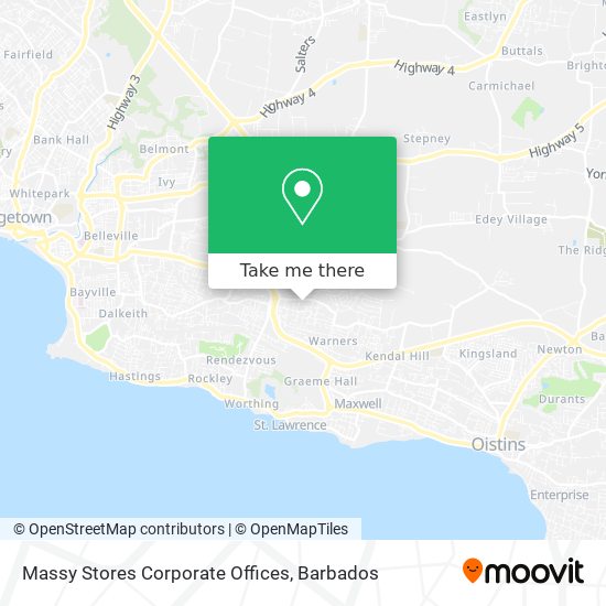 Massy Stores Corporate Offices map