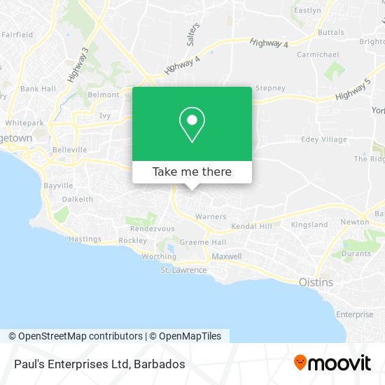 Paul's Enterprises Ltd map