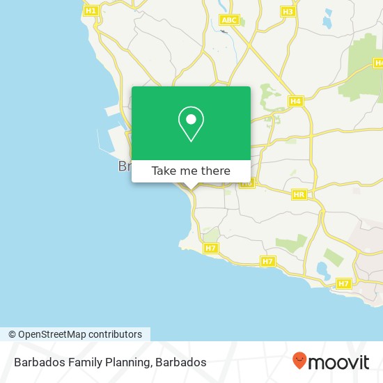 Barbados Family Planning map