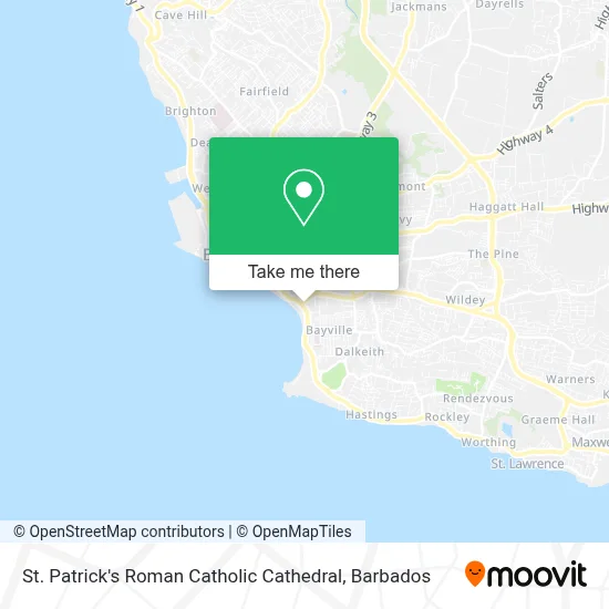 St. Patrick's Roman Catholic Cathedral map