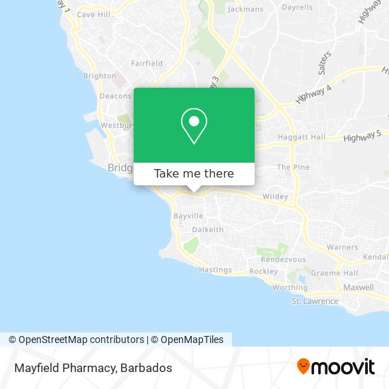 Mayfield Pharmacy map