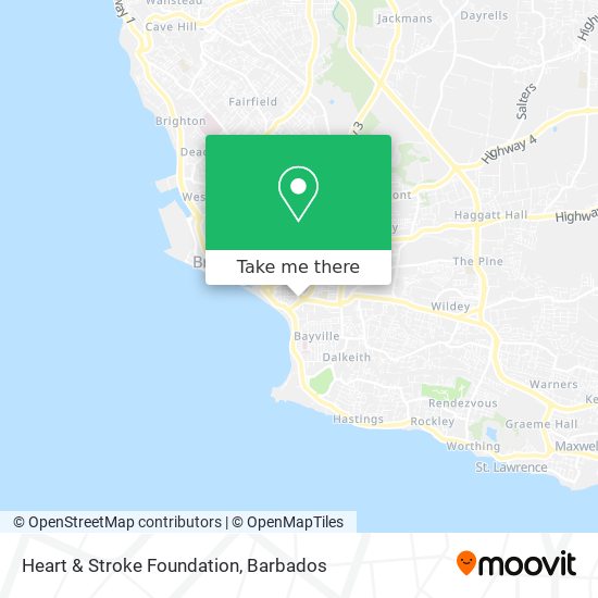 Heart & Stroke Foundation map