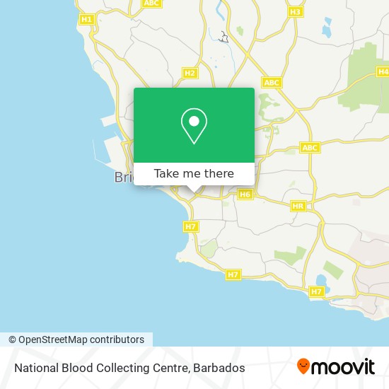 National Blood Collecting Centre map
