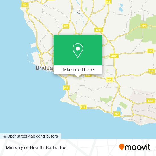Ministry of Health map