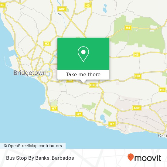 Bus Stop By Banks map