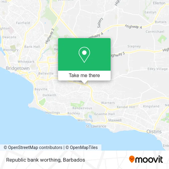 Republic bank worthing map