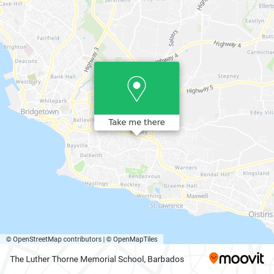The Luther Thorne Memorial School map