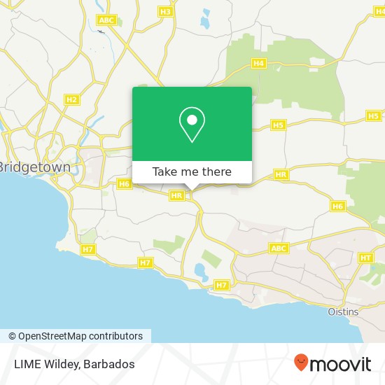 LIME Wildey map