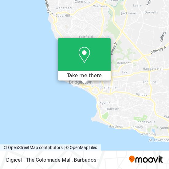 Digicel - The Colonnade Mall map