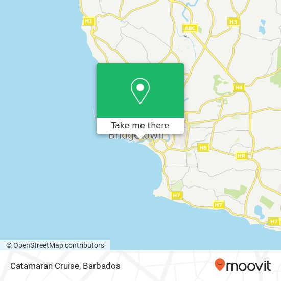 Catamaran Cruise map