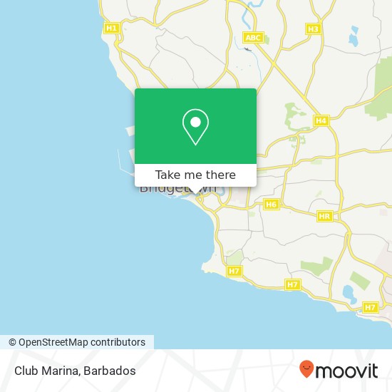 Club Marina map