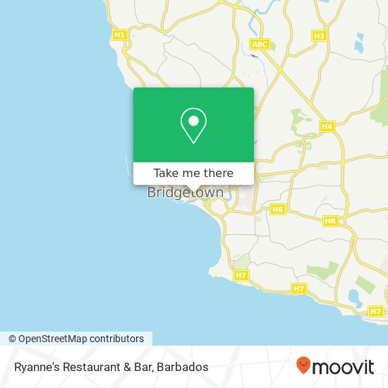Ryanne's Restaurant & Bar map