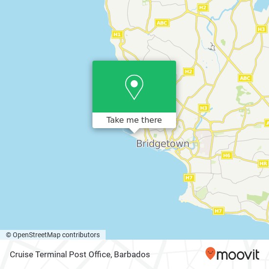 Cruise Terminal Post Office map