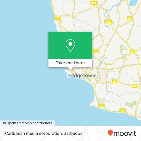 Caribbean media corporation map