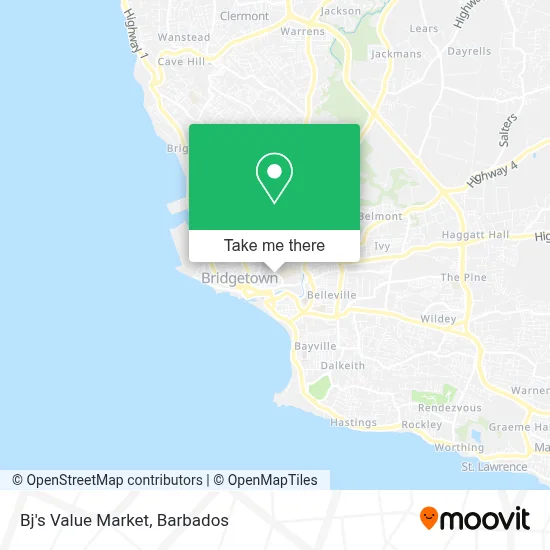 Bj's Value Market map