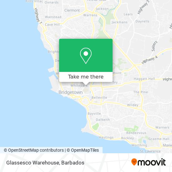 Glassesco Warehouse map