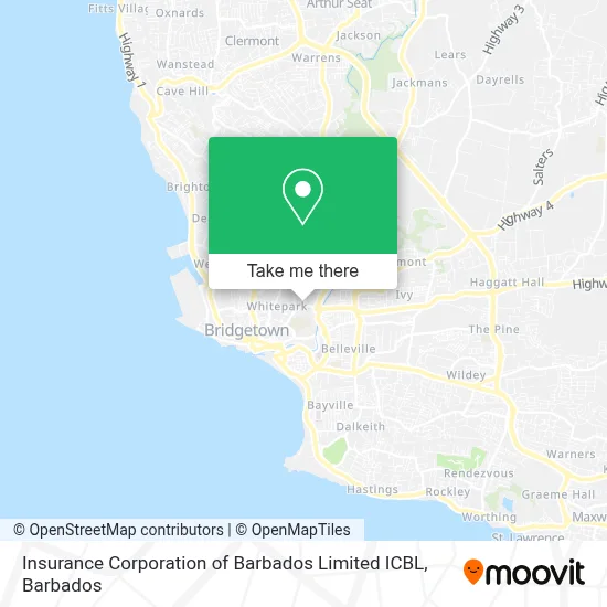 Insurance Corporation of Barbados Limited ICBL map