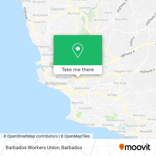 Barbados Workers Union map
