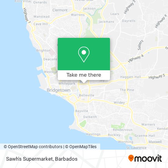 Sawh's Supermarket map