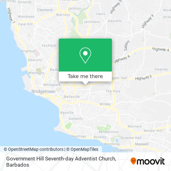 Government Hill Seventh-day Adventist Church map