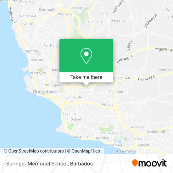 Springer Memorial School map