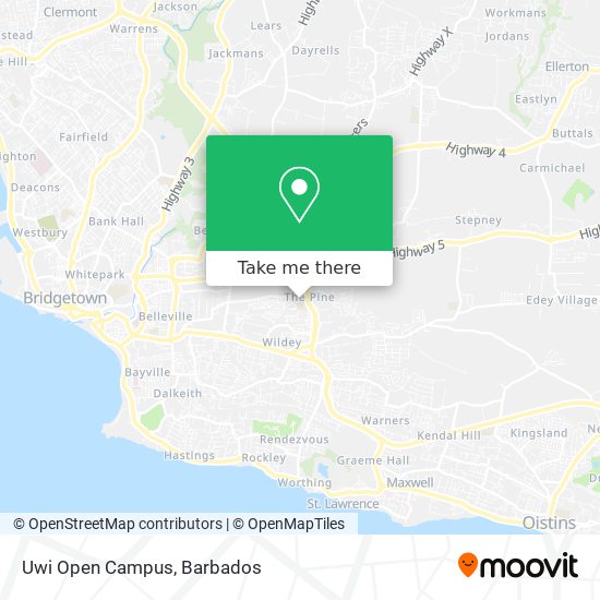Uwi Open Campus map