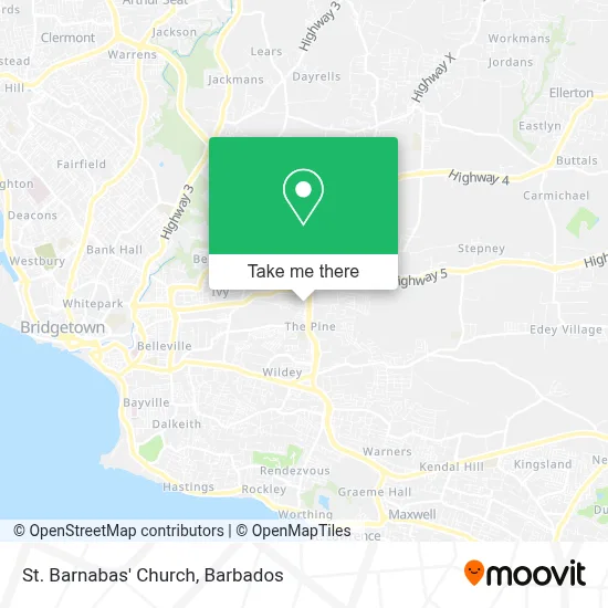 St. Barnabas' Church map