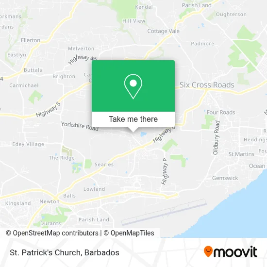 St. Patrick's Church map