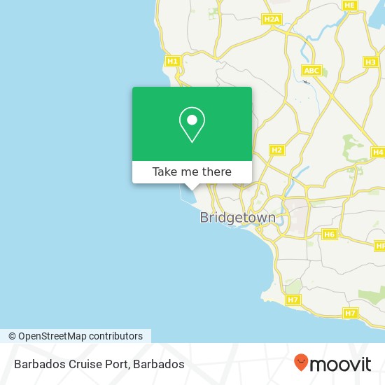 Barbados Cruise Port map